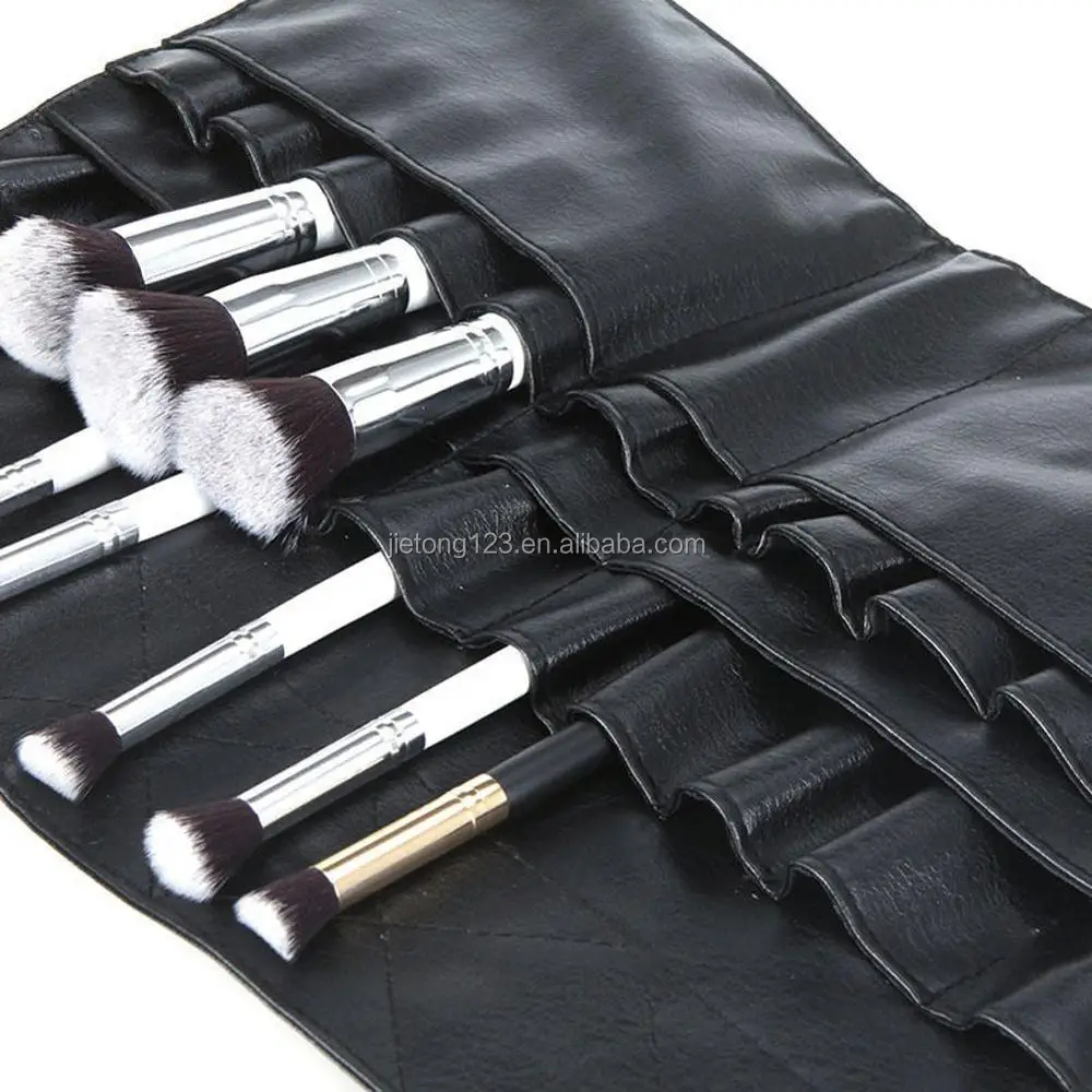 24 Pockets Apron For Makeup Brushes Travel Set PU Makeup Artist Brush Paintbrush Belt And Tools With Long Belt