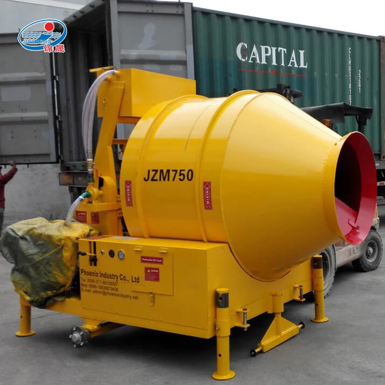 Factory Prices Electric or Diesel Machine JZC750 Self Loading Concrete Mixer