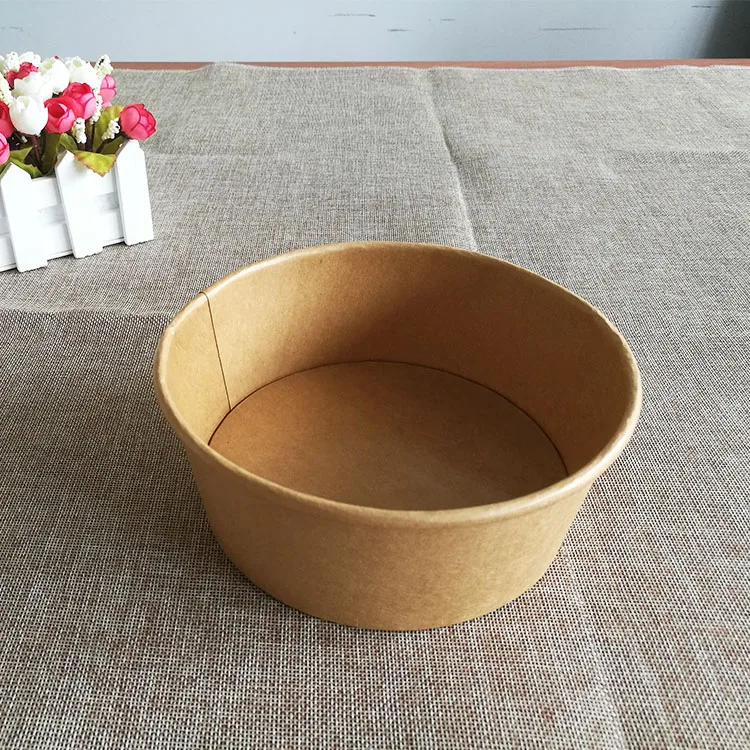 Одноразовые бумажные крафт-салат поле с покрытием pla