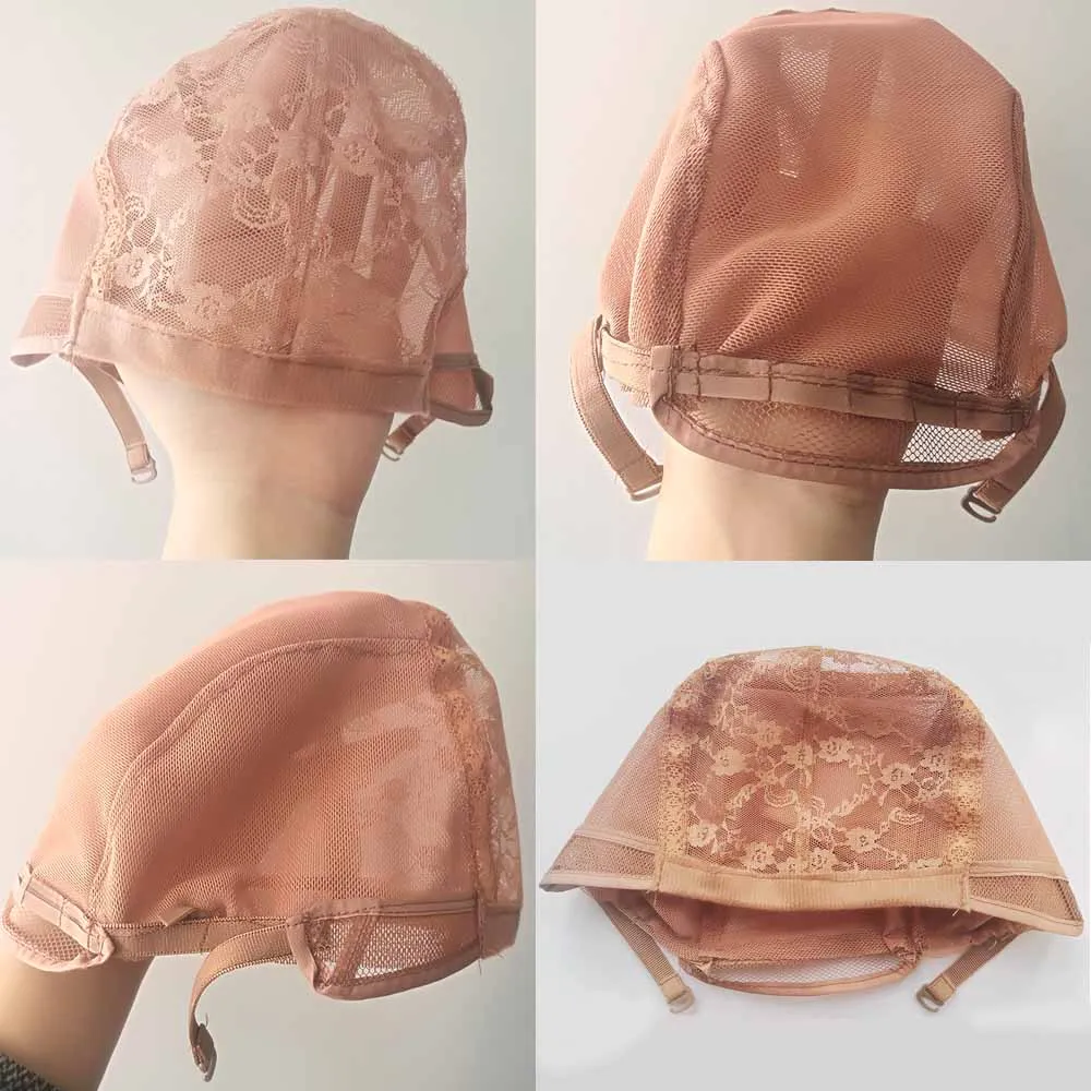 
Elastic Wig Caps For Making Wigs Stretch Lace Weaving Cap Extra Large For Big Head with Adjustable Straps and Combs 
