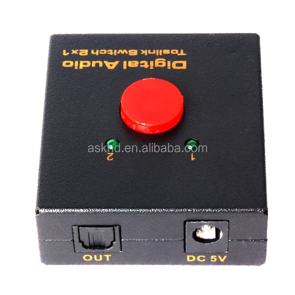 SPDIF/Toslink 2x1 digital audio switcher records vinyl music