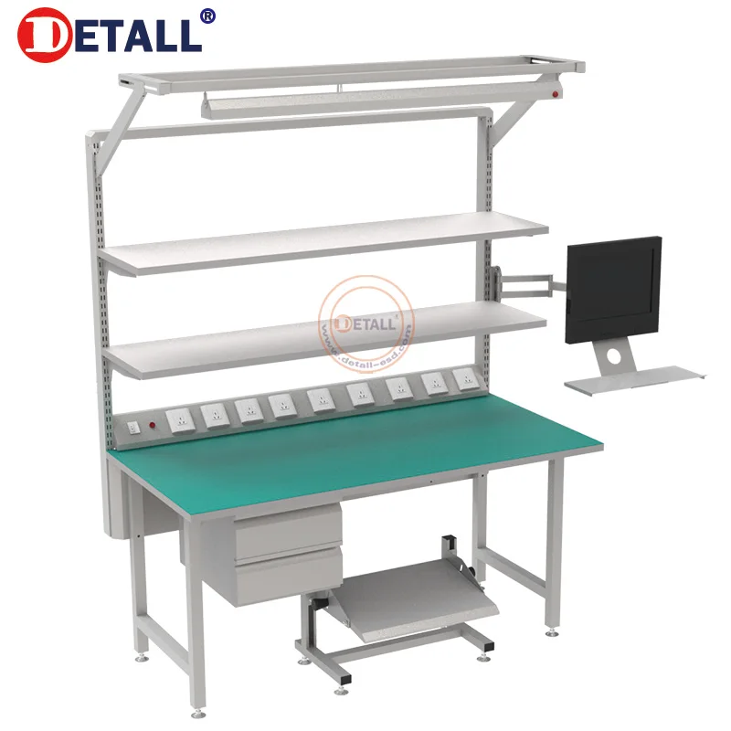 durable double dental technician ergonomic lab electronics drawer workbench