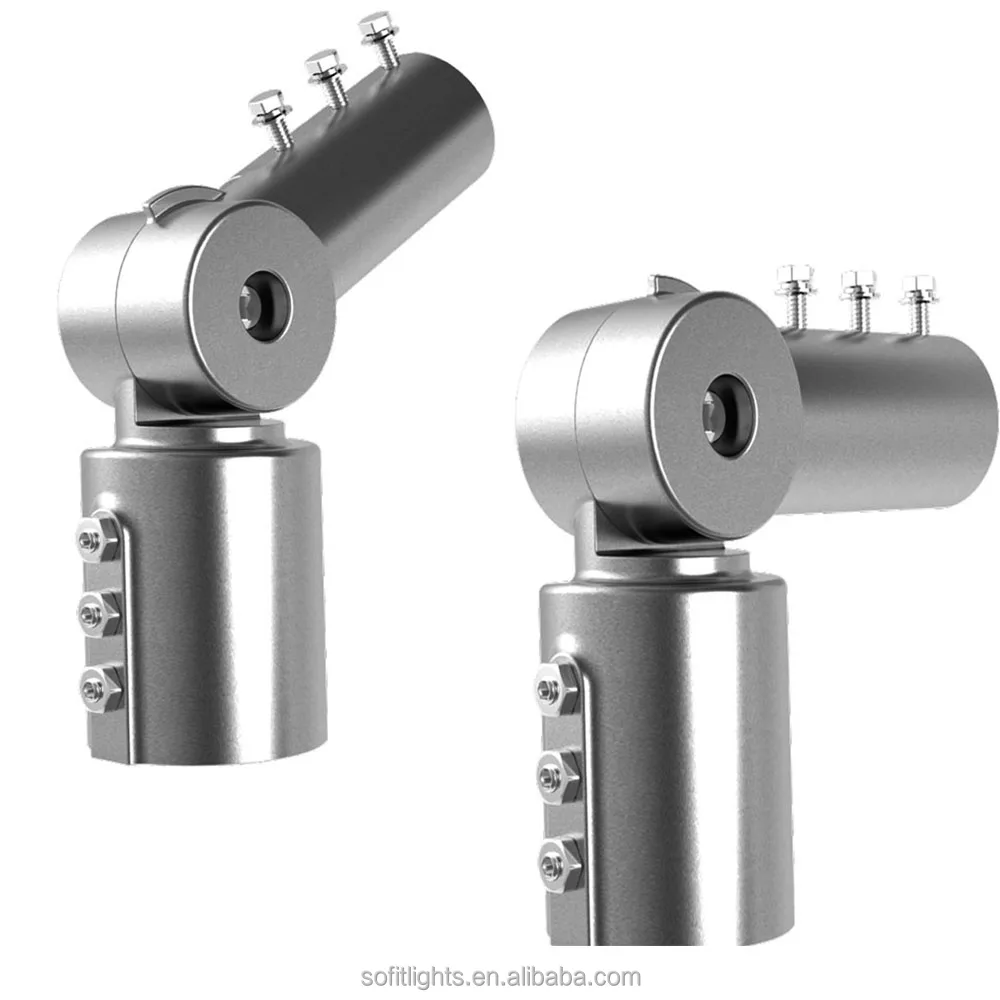 Aluminum Cast 120 Degree Adjustable 60mm-70mm Diameter LED Lamp Socket Adapter or Holder