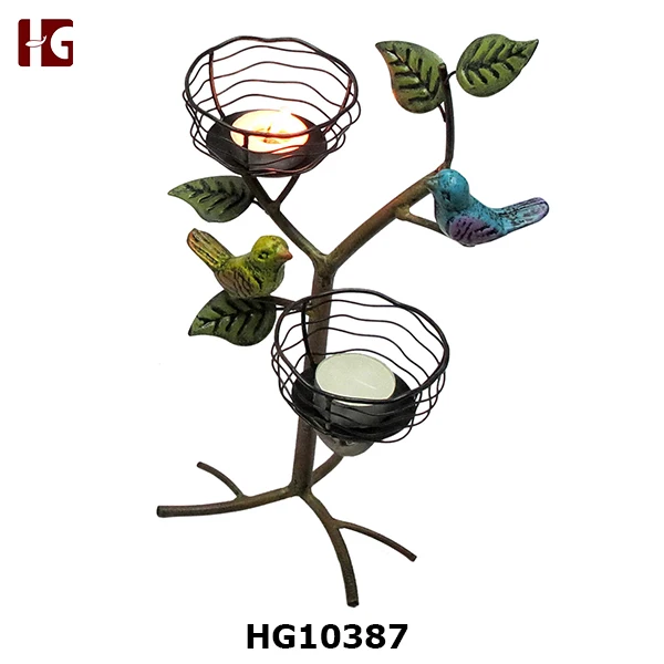 New Design Fashion Metal bird decor kitchen Fruit Basket