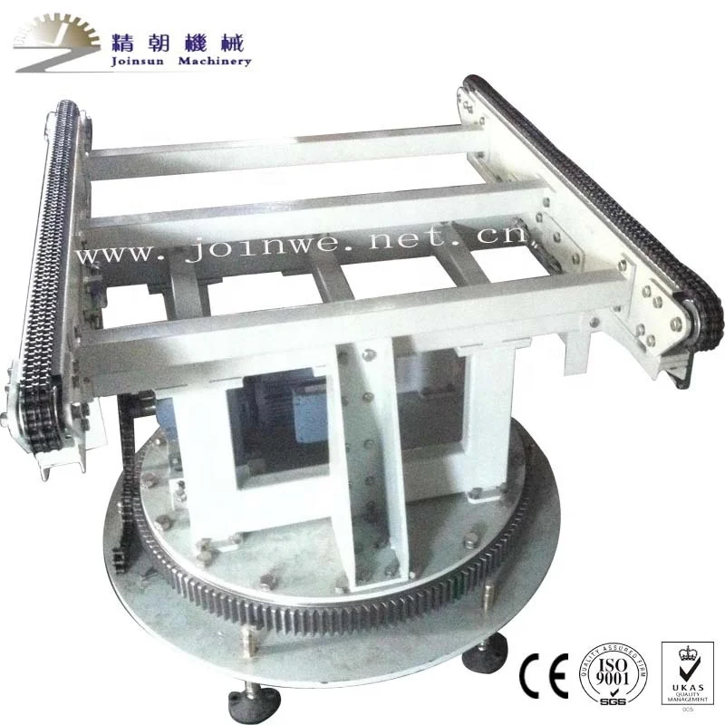 Chain  Pallet Transfer Turntable Powered Roller Conveyor