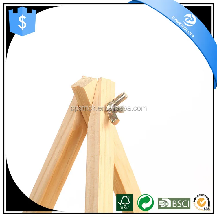 18*24cm Natural Pine Wood Tripod Easel for displaying