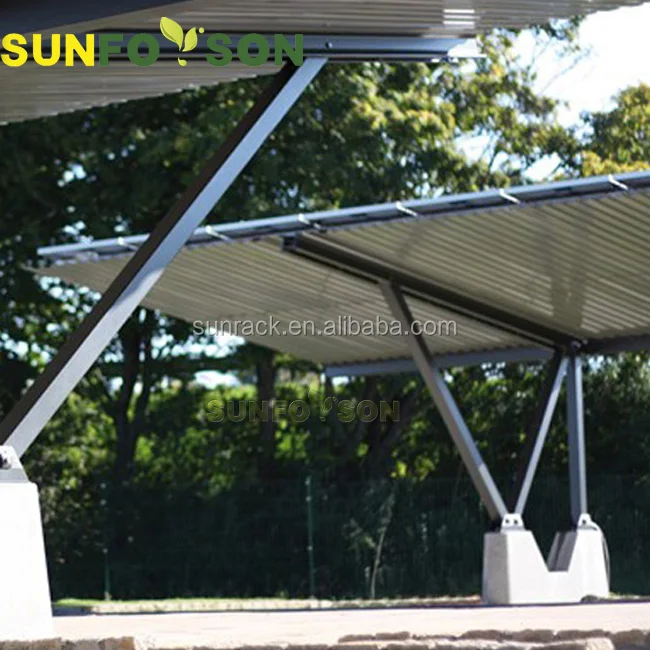 
Hot sale on alibaba good quality solar panel carport mounting structures 