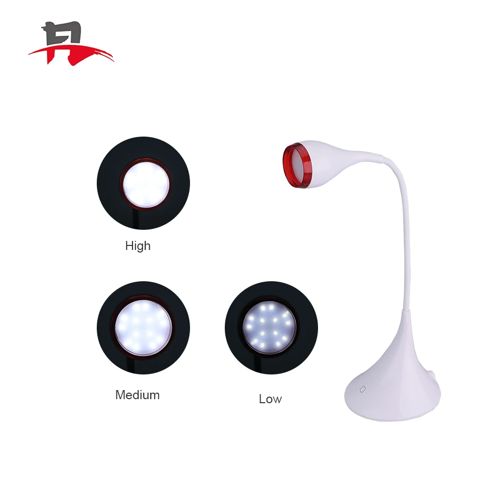 14 LED USB Rechargeable Portable Desk Lamp Adjustable Led Reading Light