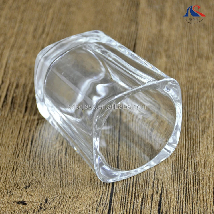 Sublimation Mini Espresso Shot Glass 2OZ Hot Sale Square Candle Holder Drinking Cup For Tequila Spirit White Wine Vodka Whiskey