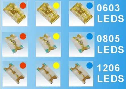 led SMD 0603 led blue 20mA in stock