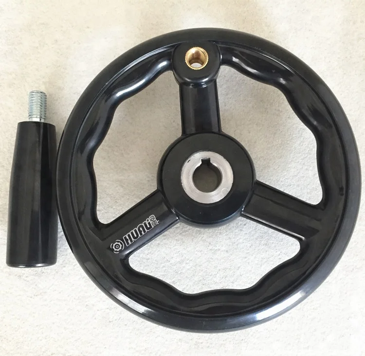 HL.100306 12x100mm Plastic Lathe Milling Machine Inside Ripple Hand Wheel
