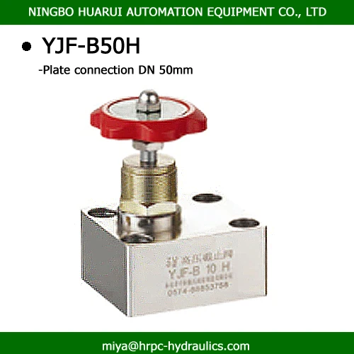 high pressure 15 LR or 15L hydraulic shut off ball valve
