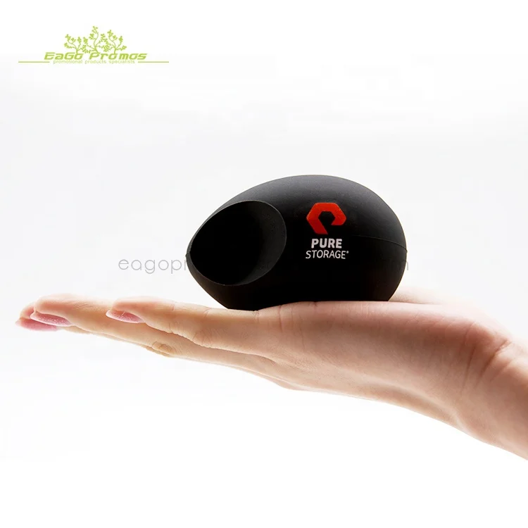 2023 No power need factory promotion custom silicon egg shape loud speaker megaphone for cell phone