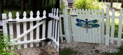 Fence Hardware Single Gate Kit Wood Gate Hinges and Latch