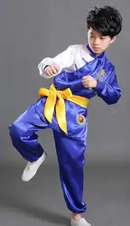 Children Wushu Costume New Youth long/short sleeved clothes kids Tai Chi clothing Kung Fu performance suit material arts suit