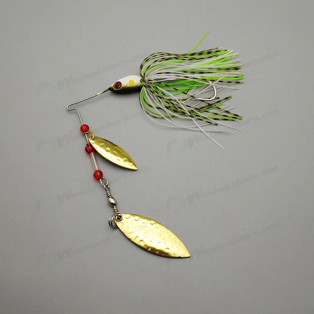 2 лезвия рыболовная ложка Спиннер приманка для рыбалки окуня