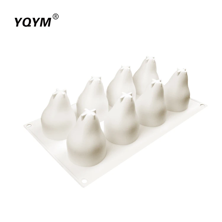 Hot Selling Lemon Pear Shapes 3D Fruit Silicone Mousse Cake Mold