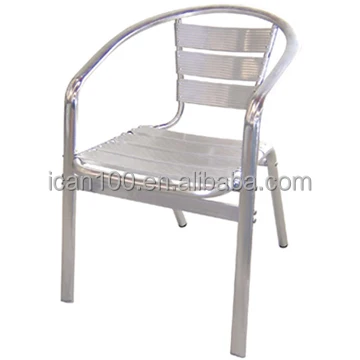 Flash Furniture Aluminum Slat Back Indoor-Outdoor Restaurant Chair (DC-06001)