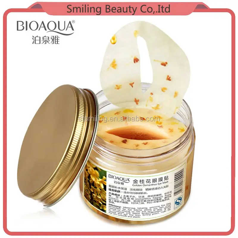 
BIOAQUA Gold Osmanthus Eye Skin Care Russia Hot Sale Moisturizing Embellishing Warmly Skincare Eye Mask Collagen Eye Patch 