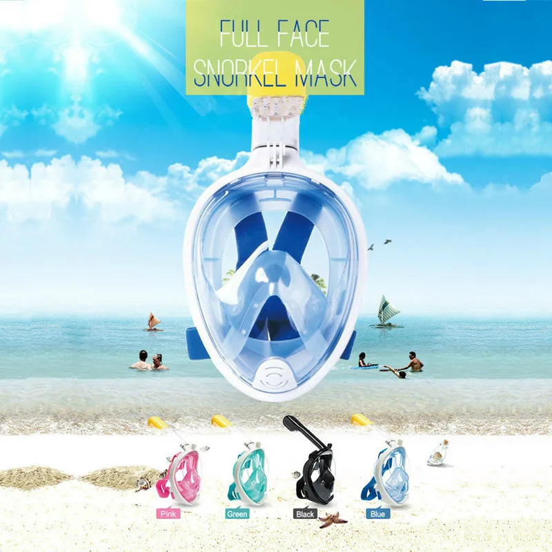 Children Face Full Diving Mask Swimming Training Set Scuba Diving Scuba Diving Mask For Camera