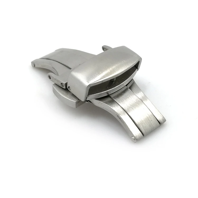 brushing watch buckle butterfly for leather watch strap watch band