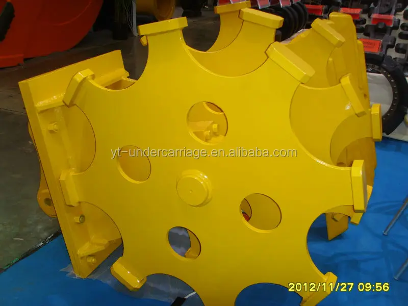Excavator Compaction Wheel Mechanical Compaction Attachment