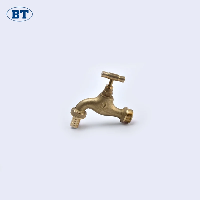 BT2015 good market brass bibcock heat exchanger tap
