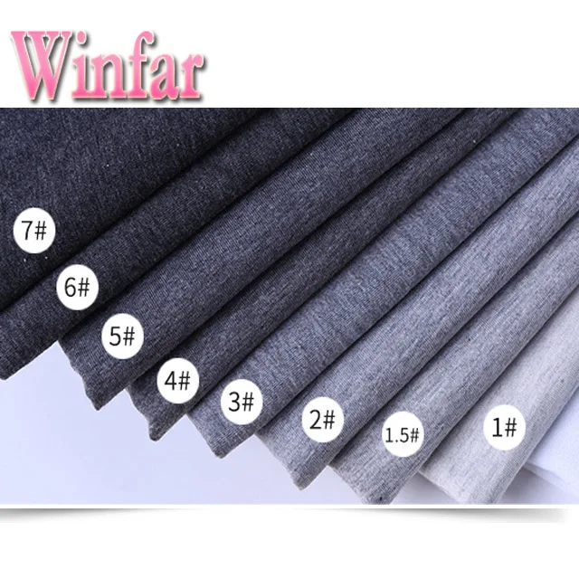 shaoxing winfar melange polyester spandex knitting custom printed fabric design for garment