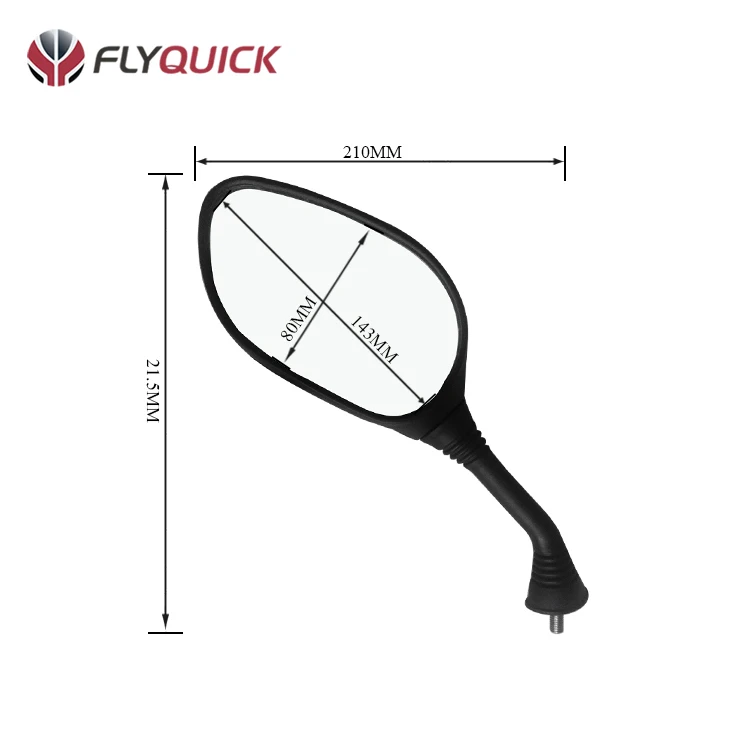 Excellent motorcycle parts distributors black plastic motorcycle mirror for KYMCO AGILITY125