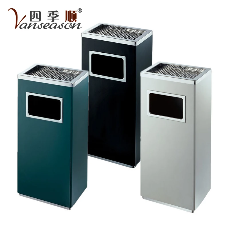 Квадратная Пепельница из нержавеющей стали для мусора, 30 л