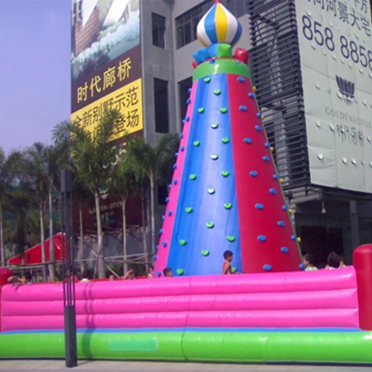 Juegos Inflables Outdoor Kids Inflatable Games Rocking Float Climbing Wall For Sport Game