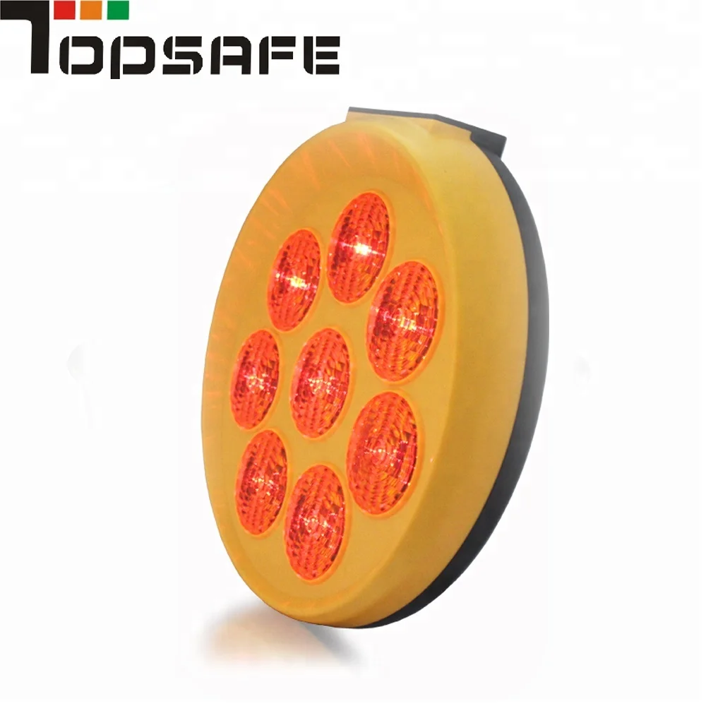 Solar yellow blinker light in traffic safety with 1 year warranty