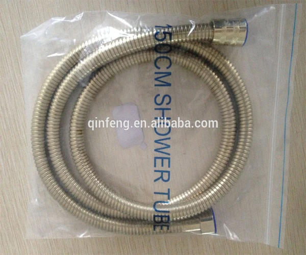 stainless steel shower hose used in bathroom and washroom,bathtub golden shower flexible hose with OEM offered