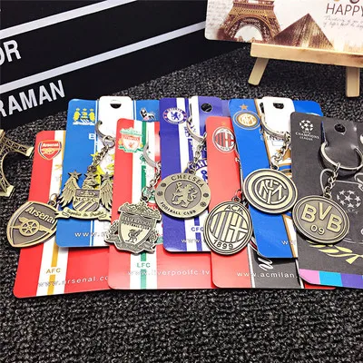 Wholesale Key Ring Barcelona European Soccer Football Club Key chain