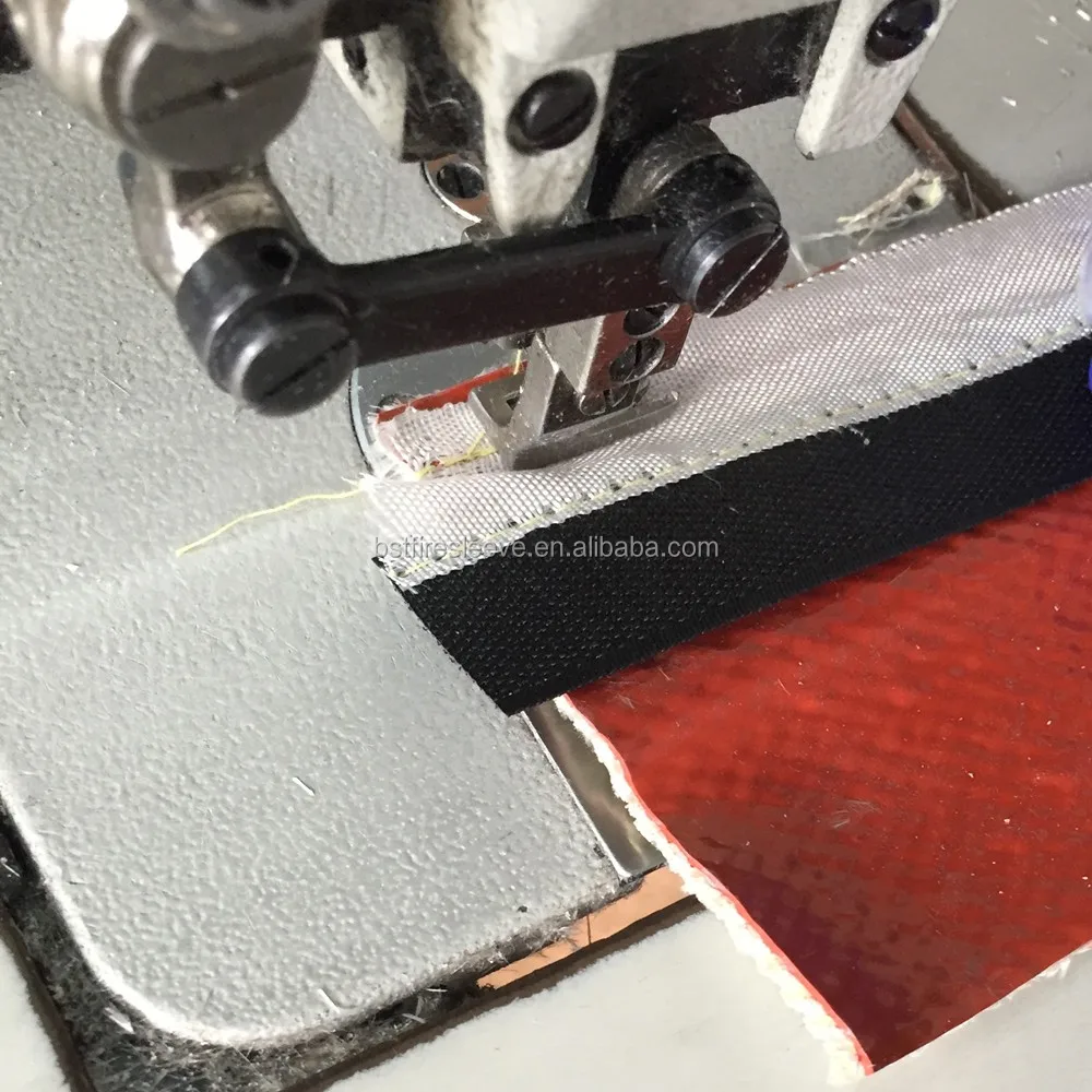 Pneumatic lines electrical cables control wiring protection Heat Resistant Silicone Rubber Coated Glass Fibre fire Sleeve