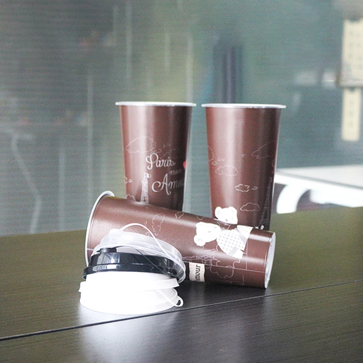 
Custom Design Eco Friendly Plastic Takeaway Bubble Tea Coffee Cup 