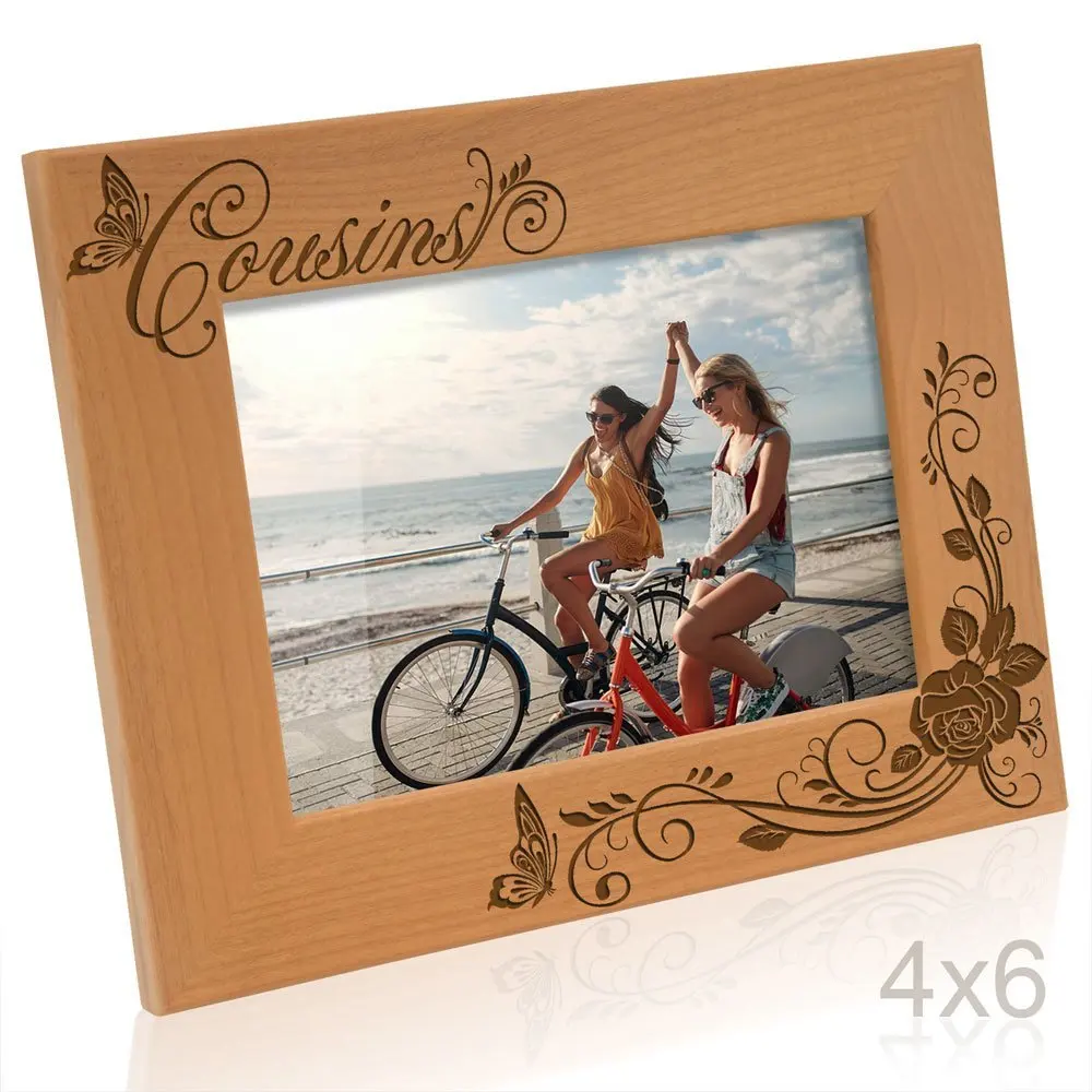 Best Couple Ever Oak Engraved Photo Frame Wood Offset Printing Uv Printing 1 Color