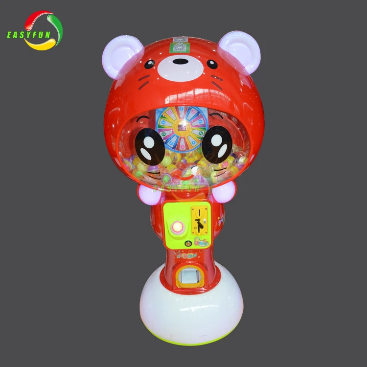Arcade Game Plastic Gumball Candy Vending Machine Capsule Toys Gacha Bouncy Ball Gashapon Machines