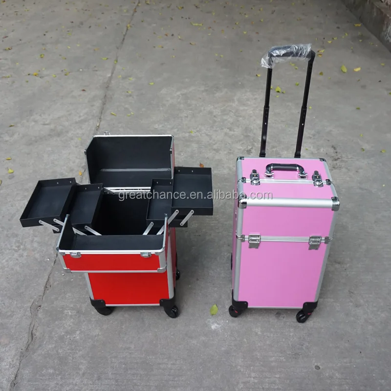 
Rolling makeup case make up cosmetic box hairdressing nail salon 