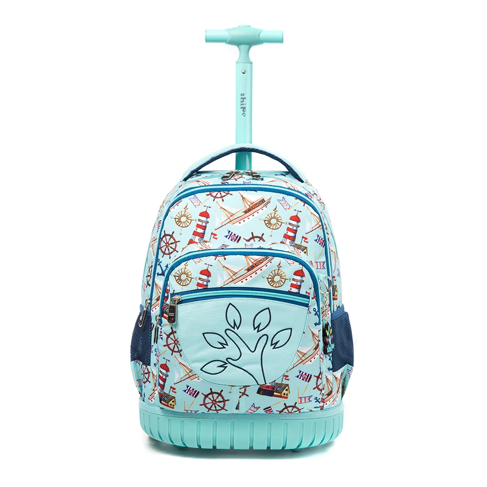 
wholesale Multi-use Carry On School Bags Wheeled Backpack Business Travel with 2 Wheels Trolley backpack 