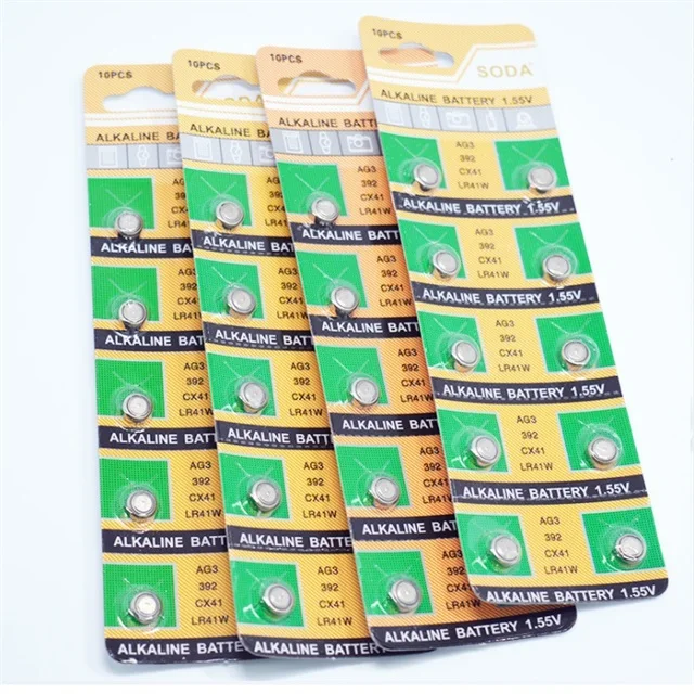 Professional production of 1.5V LR41 battery and AG3 Alkaline button Cell Battery