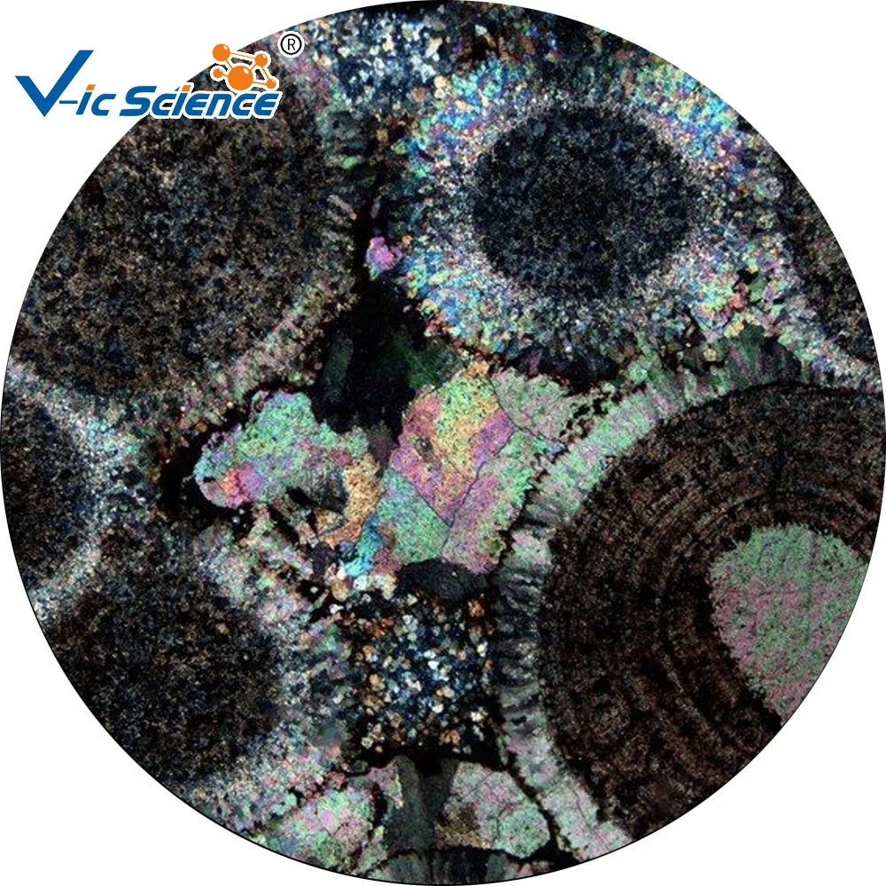 100 Pieces items geography raw rocks and minerals thin Section  prepared slides set