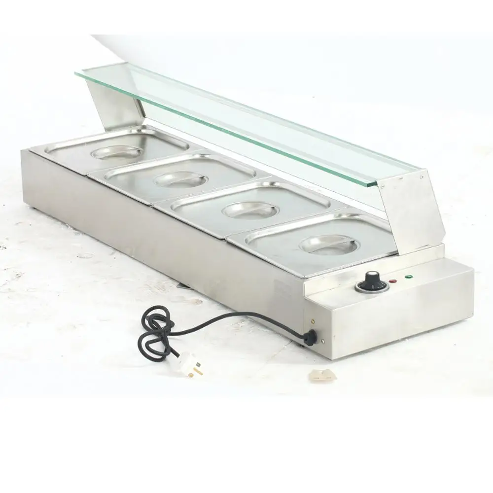 PEZO 4 Pan Hot Food Display/Food Warmer Bain Marie