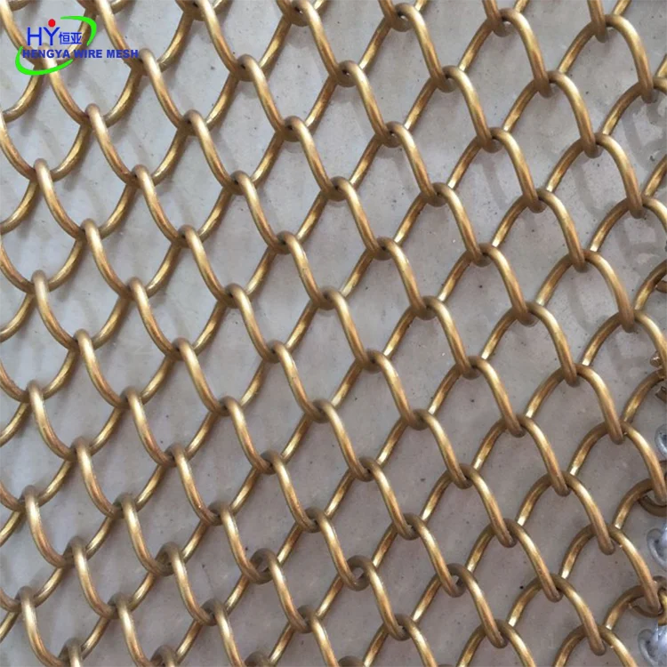 Stainless/ Copper/ Aluminum Decorative Metal Chain Mesh Curtain