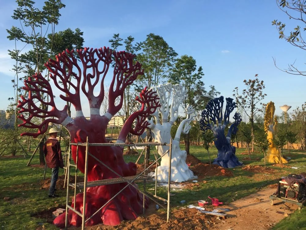 Флагманский магазин maison window display дерево реквизит декоративная скульптура гигантская анимация для роскошного бренда