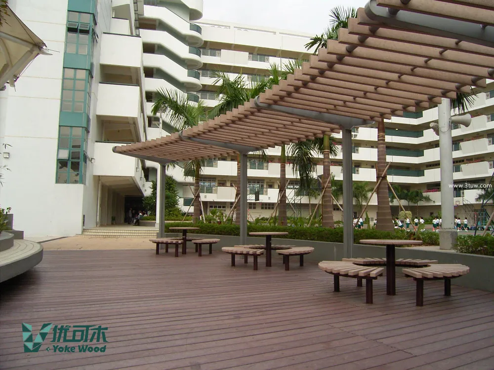 
Wood Plastic Composite Pergola WPC Post Gallery Frame WPC Decking Prices 