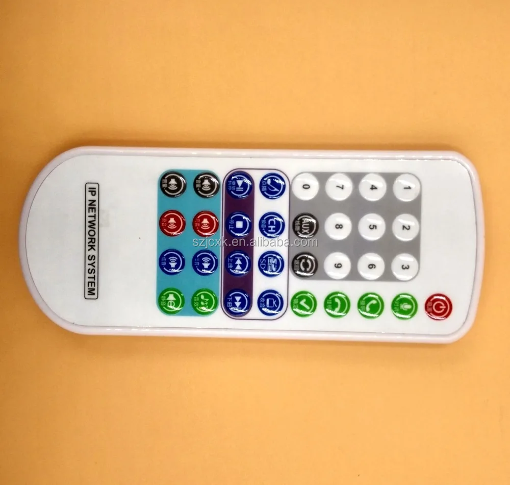 
Custom Ultra-thin IP68 TV LCD AV DVD Waterproof Universal Remote Controller 