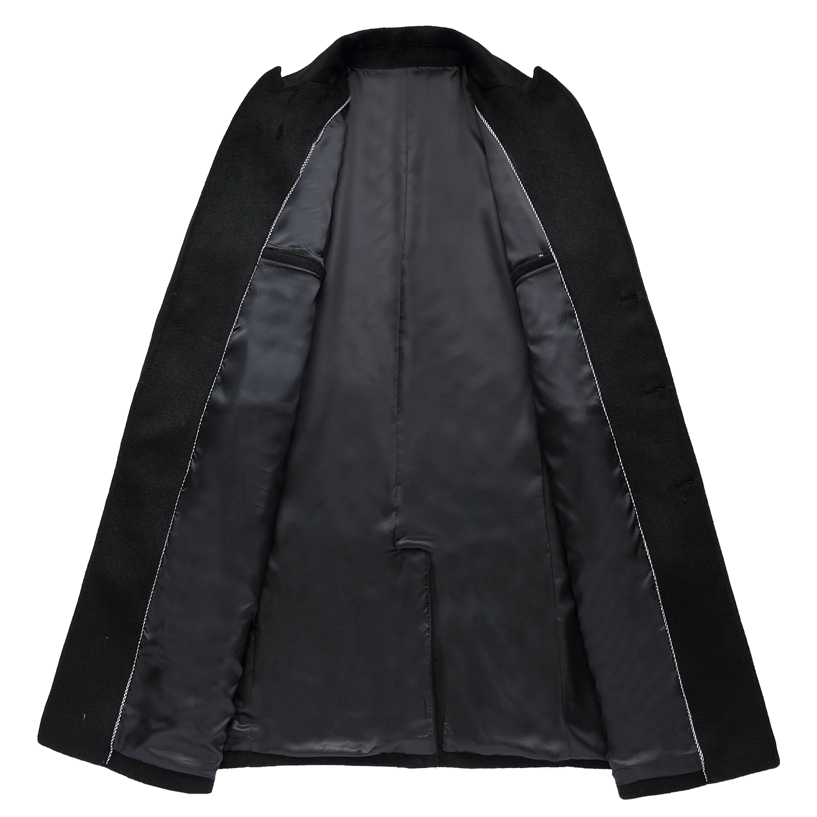 China Factories Cashmere Mens Long Pattern Coats