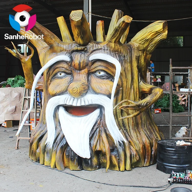 Крытый детский парк Хэллоуин украшение анимированный предмет, говорящее дерево Aimatronic для продажи