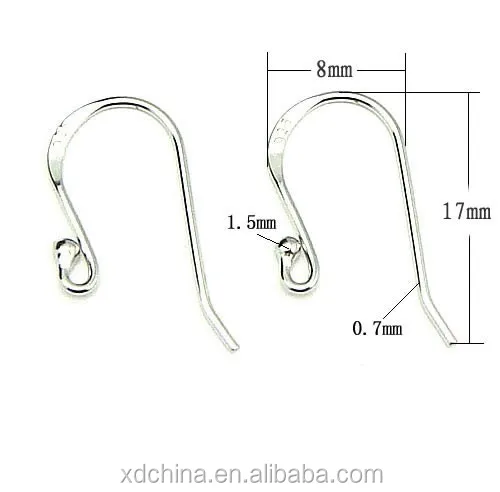 XD P026 925 sterling silver ball earring hooks shop for earrings  925 sterling silver ear hook